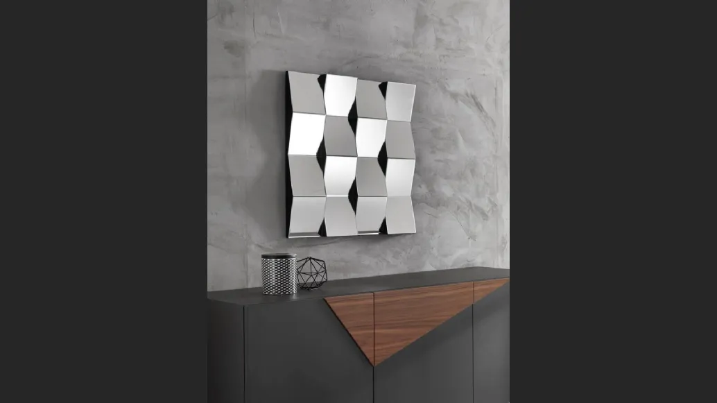 Specchio da arredo a quadri spezzati Aloha di Stones 