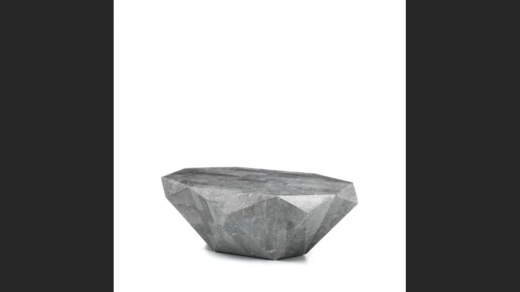 Tavolino in pietra fossile Diamond di Stones