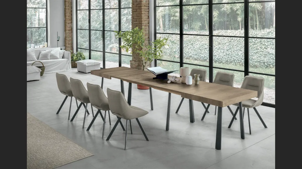Tavolino trasformabile Dione Wood di Target Point