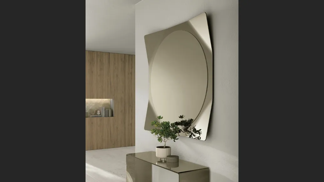 Specchio Lynx con cornice a specchio di Target Point