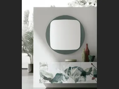 Specchio Space con cornice in vetro di Target Point