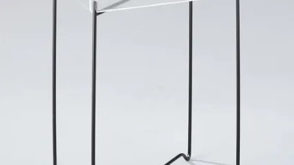 Tavolino Baroon in metallo con top in metacrilato di Stones