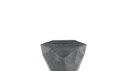 Tavolino Diamond Small in pietra fossile di Stones