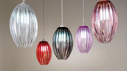 Lampada a sospensione in vetro colorato Lampada di Stones