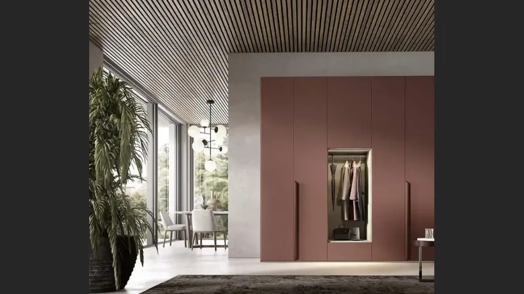 Armadio con ante battenti Utility Libeccio U455 di Moretti Compact Giorno Notte