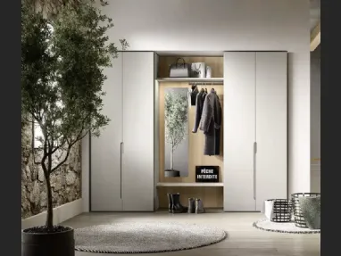 Armadio con ante battenti Utility Ambra U456 di Moretti Compact Giorno Notte