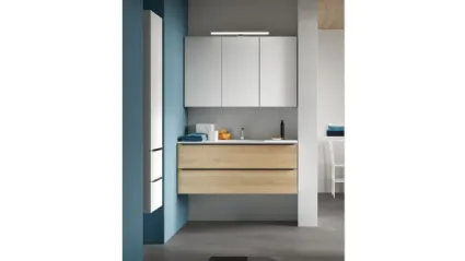 Mobile da Bagno sospeso in melaminico effetto legno 46 06 di Arcom