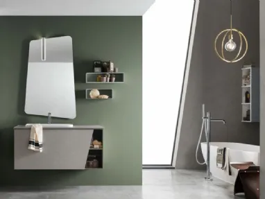 Mobile da Bagno sospeso in melaminico E-Ly 78 di Arcom