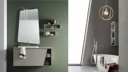 Mobile da Bagno sospeso in melaminico E-Ly 78 di Arcom