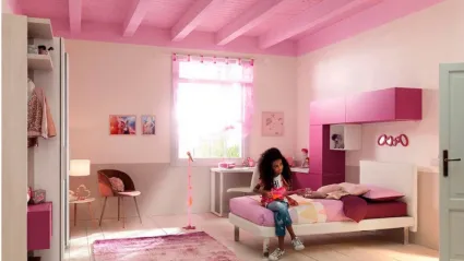 Cameretta rosa per bambine di Moretti Compact