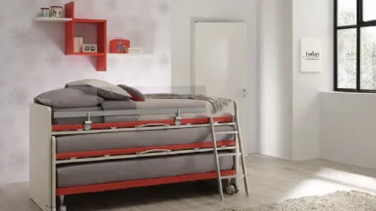 Letto salvaspazio a tre letti SC302 di Moretti Compact