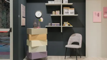 Libreria in laccato MC037 Moretti Compact
