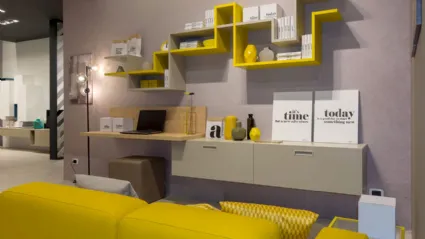Libreria in laccato opaco MC046 di Moretti Compact
