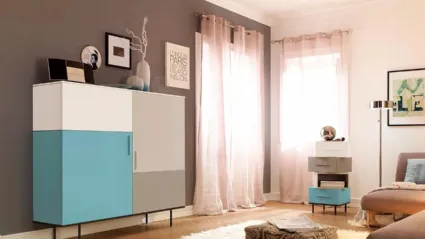 Madia di design quadrata LV205 di Moretti Compact