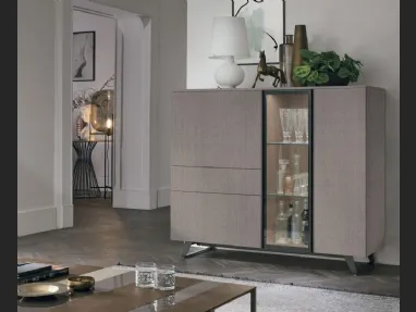 Madia Verticale Metropolis C01 in materico rovere sabbia di Tomasella