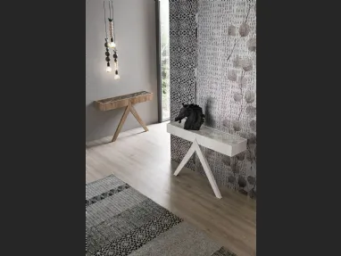 Mobile ingresso consolle Arrow con top in gres porcellanato e struttura in laminato di Target Point