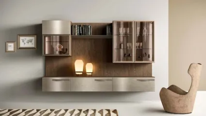 Parete Attrezzata Kosmos KC110 in legno Mercantini