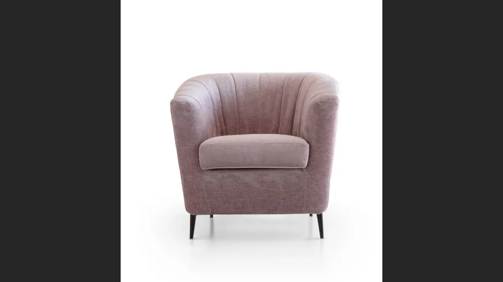 Poltroncina in pelle Ada di Aerre
