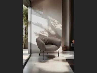 Poltroncina in pelle  Jill di Franco Ferri