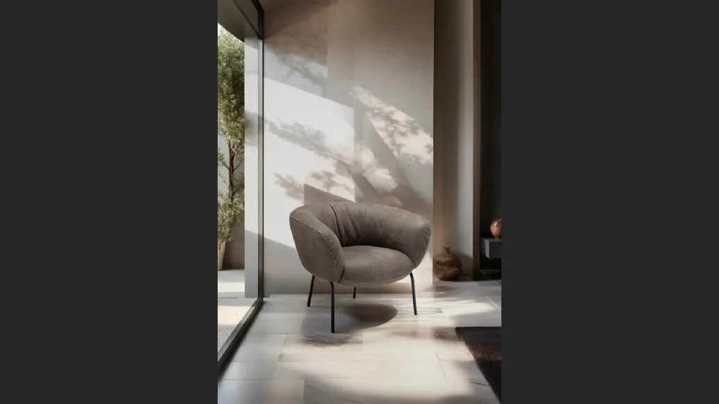 Poltroncina in pelle  Jill di Franco Ferri