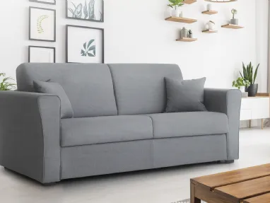 Divano letto in tessuto grigio Rubino di Aerre