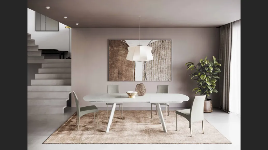 Tavolo Brooklyn a botte in Superceramica di Ingenia