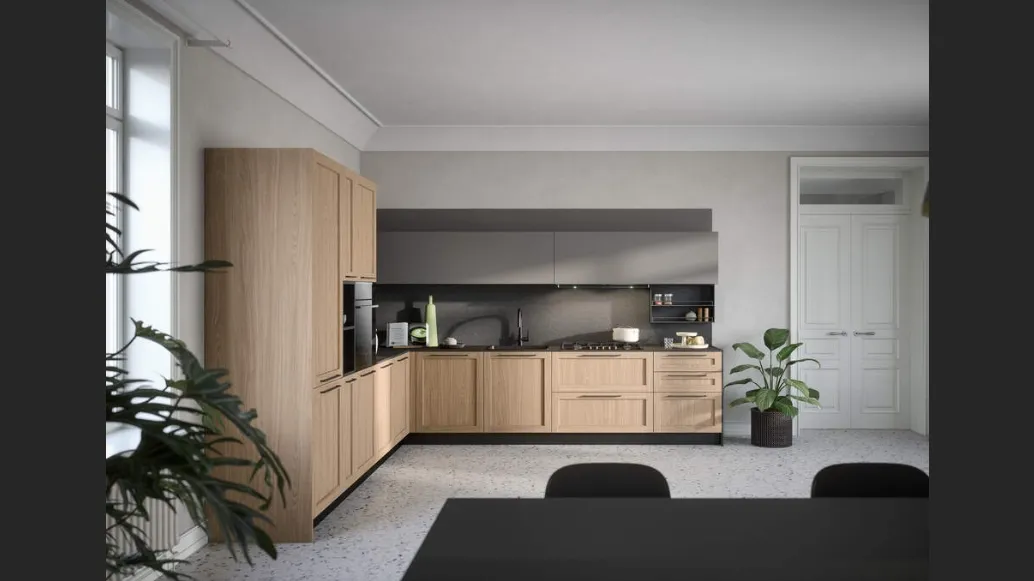 Cucina Moderna angolare Clio Composizione 01 di Prima Cucine