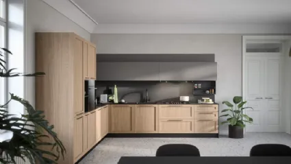 Cucina Moderna angolare Clio Composizione 01 di Prima Cucine