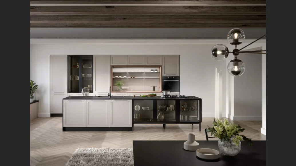 Cucina Moderna con isola Clio Composizione 03 di Prima Cucine