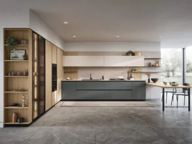 Cucina Moderna angolare Domino Composizione 01 di Prima Cucine