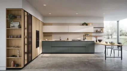 Cucina Moderna angolare Domino Composizione 01 di Prima Cucine