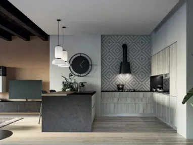 Cucina Moderna Domino Composizione 04 di Prima Cucine