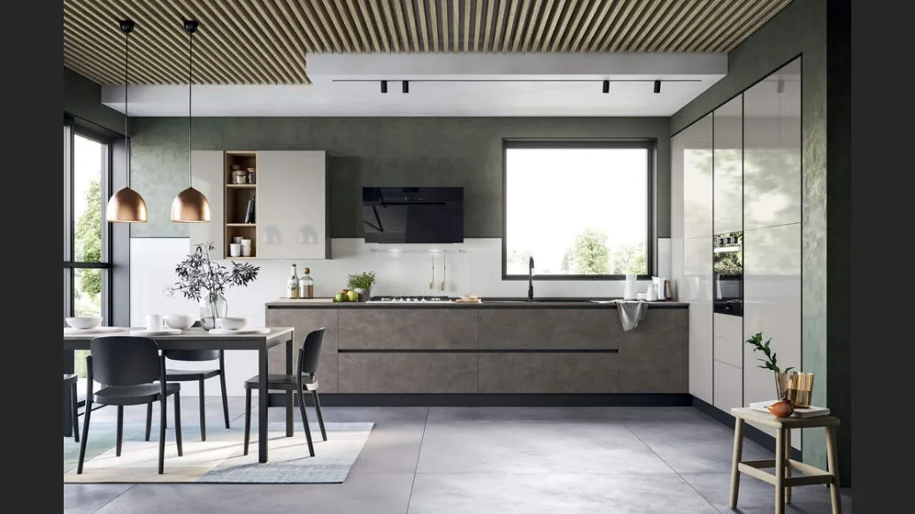 Cucina Moderna Domino Composizione 06 di Prima Cucine