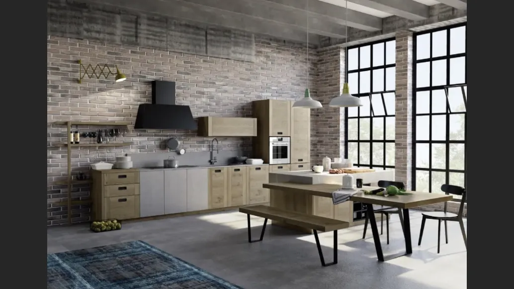 Cucina Moderna con isola Convivium 02 di Fratelli Mirandola