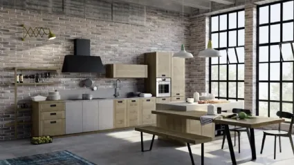 Cucina Moderna con isola Convivium 02 di Fratelli Mirandola
