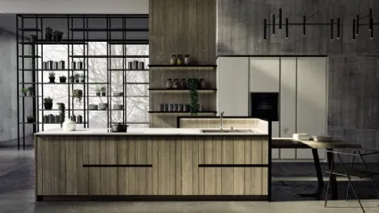 Cucina Moderna con isola New Step 02 di Fratelli Mirandola