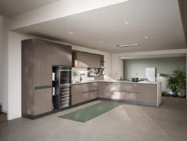 Cucina Moderna con penisola Hera Composizione 05 di Prima Cucine