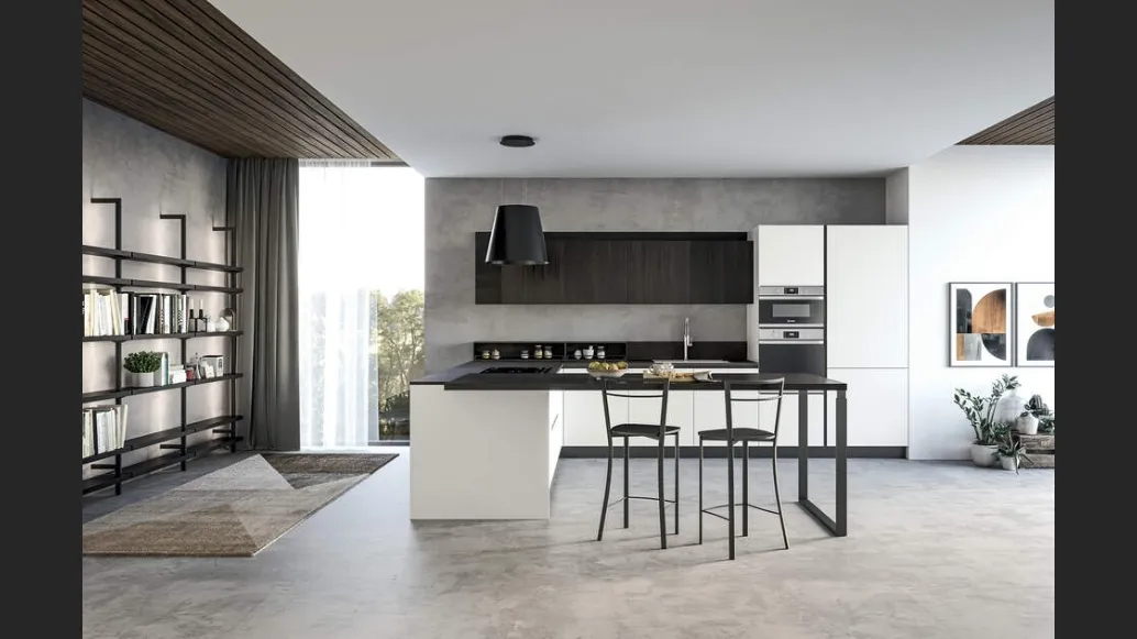 Cucina Moderna Domino Composizione 01 di Prima Cucine