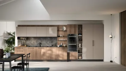 Cucina Moderna lineare Domino Composizione 01 di Prima Cucine