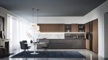 Cucina Moderna angolare Domino Composizione 04 di Prima Cucine