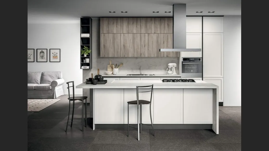 Cucina Moderna Tris Composizione 01 di Prima Cucine