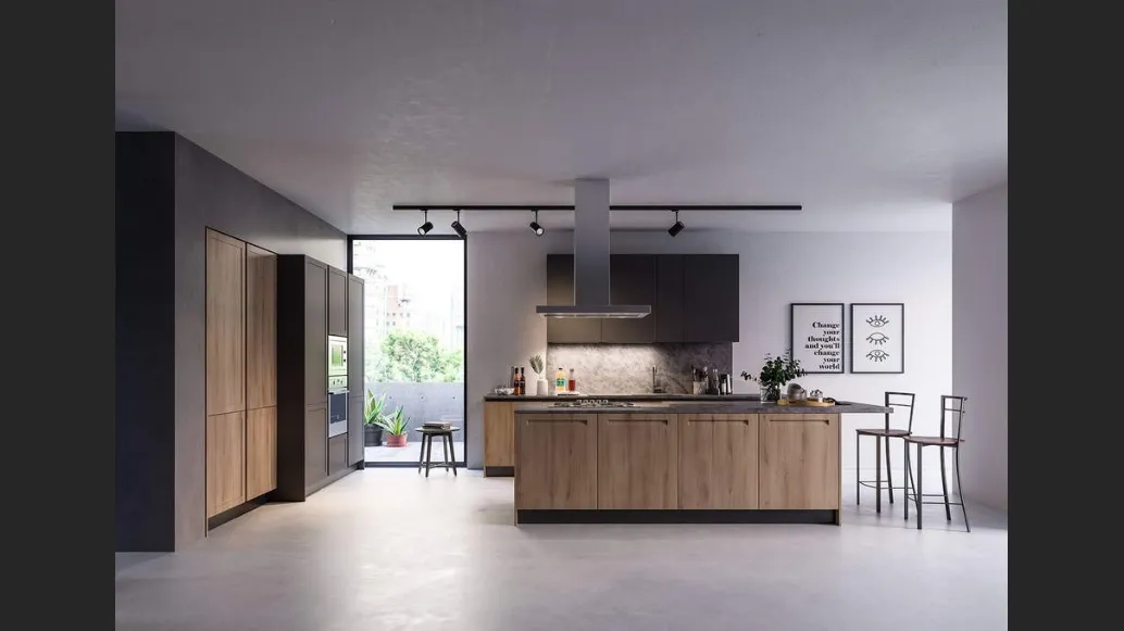 Cucina Moderna Tris Composizione 02 di Prima Cucine