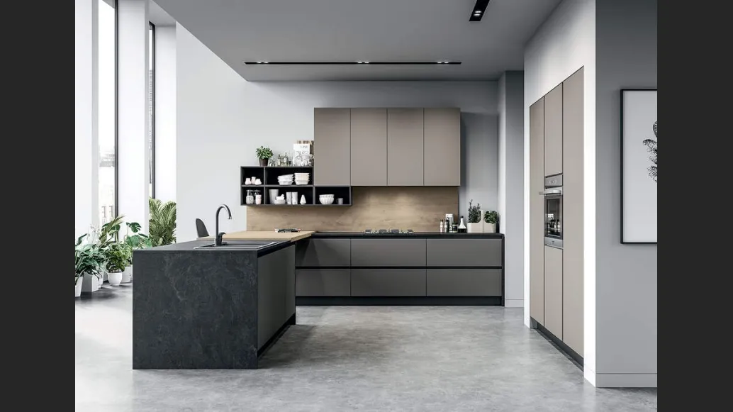 Cucina Moderna Tris Composizione 05 di Prima Cucine