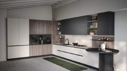 Cucina Moderna angolare Zoe Composizione 03 di Prima Cucine